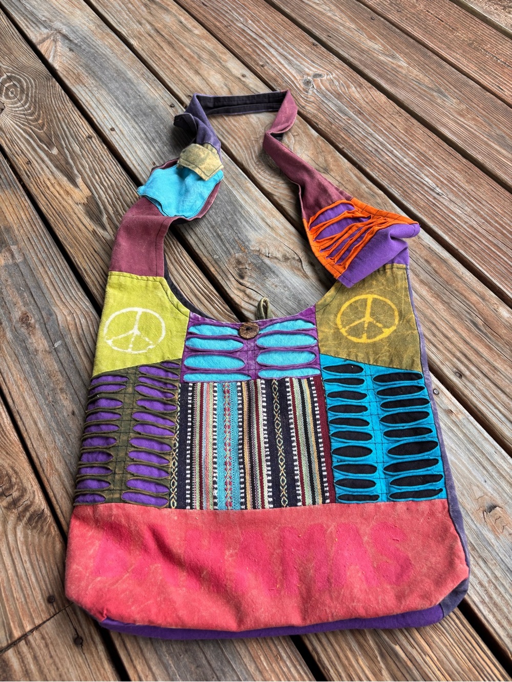 Bohemian Patchwork Multi-Color Hobo Bag